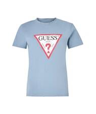 GUESS CLASSIC FIT LOGO T-shirt con logo triangolo blue ribbon - T-shirt e Top Donna - 4