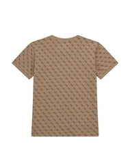 GUESS KIDS T-shirt logo 4G all over 4g aop beige blanco - T-shirt Bambino - 2