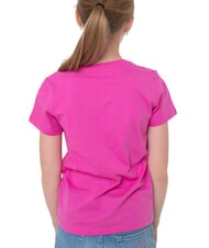 GUESS KIDS T-shirt stampa logo triangolo pink trip - T-shirt Bambino - 4