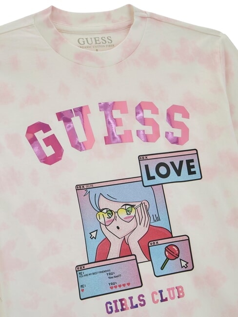 KIDS T-shirt a fantasia con stampa pink tie dye - T-shirt Bambino