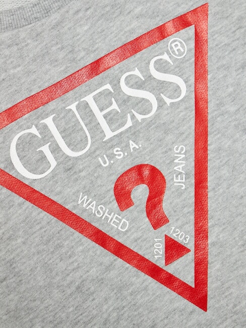 CORE KIDS Felpa manica lunga stampa logo light heather grey - Felpe Bambini