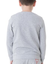 GUESS CORE KIDS Felpa manica lunga stampa logo light heather grey - Felpe Bambini - 5