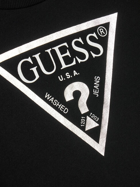 CORE KIDS Felpa con stampa logo triangolo jet black w/ frost g - Felpe Bambini