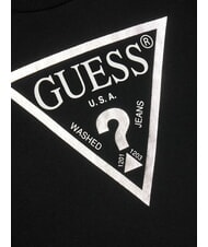 GUESS CORE KIDS Felpa con stampa logo triangolo jet black w/ frost g - Felpe Bambini - 3