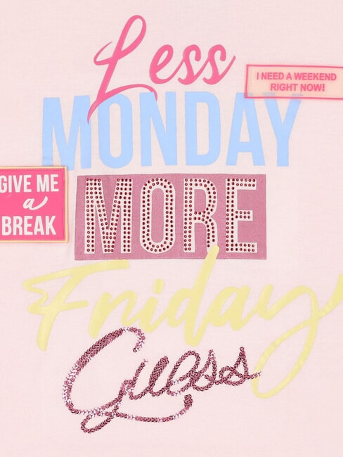 KIDS T-shirt con strass e paillettes ballet pink - T-shirt Bambino