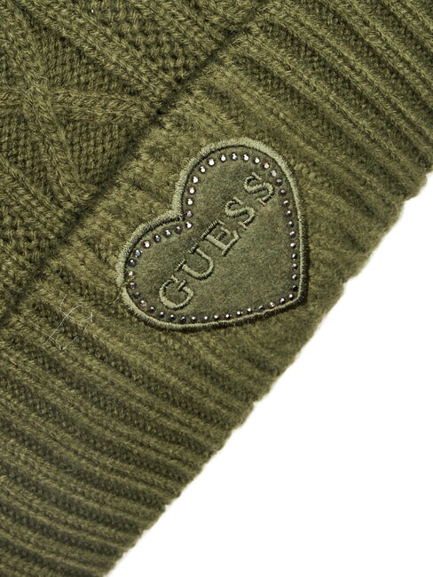 KIDS Cappello a trecce con pon pon green plant - Cappelli Bambini