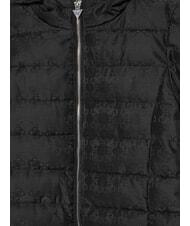 GUESS KIDS Puffer giubbino lungo cappuccio 4g black jacquard - Giacche Bambini - 3