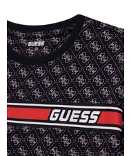 GUESS KIDS T-shirt logo 4G all over 4g aop jet black - T-shirt Bambino - 3
