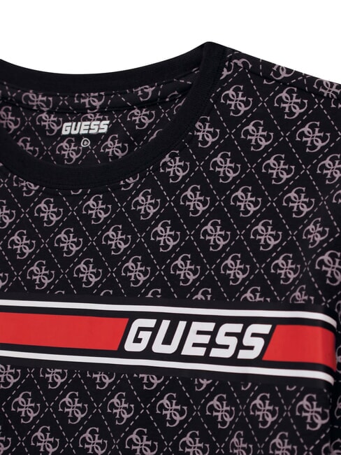 KIDS T-shirt logo 4G all over 4g aop jet black - T-shirt Bambino