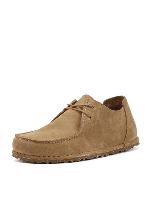 UTTI LACE N Scarpe in pelle suede gray taupe - Scarpe Uomo