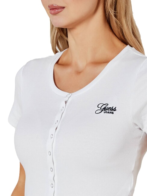 SL CN SNAP EMBRO  Maglietta purwhite - T-shirt e Top Donna