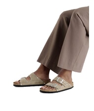 BIRKENSTOCK ARIZONA RIVET  Sandali in pelle taupe - Scarpe Donna - 5