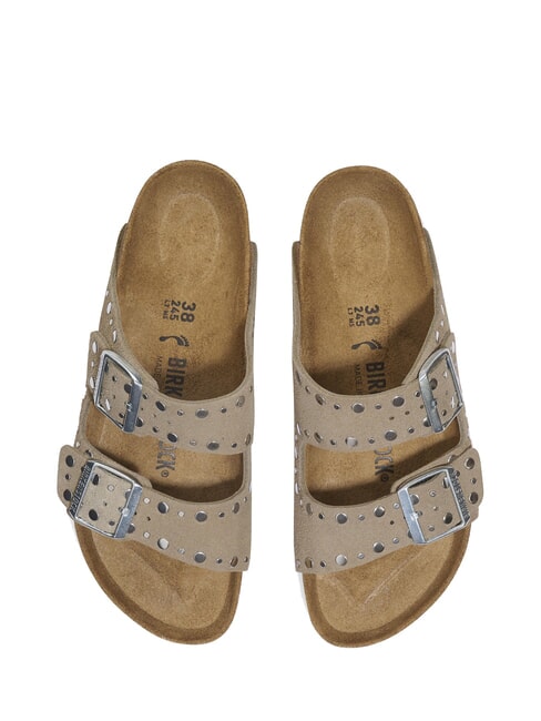 ARIZONA RIVET  Sandali in pelle taupe - Scarpe Donna