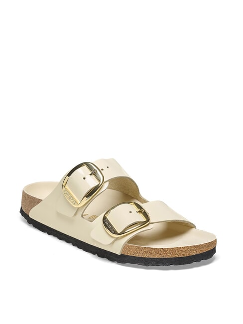 ARIZONA BIG BUCKLE  Sandali in pelle shine ecru - Scarpe Donna