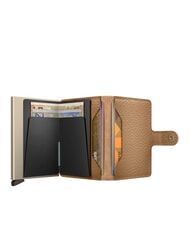 SECRID PEBBLE  Portafoglio in pelle martellata cappuccino - Portafogli Donna - 2