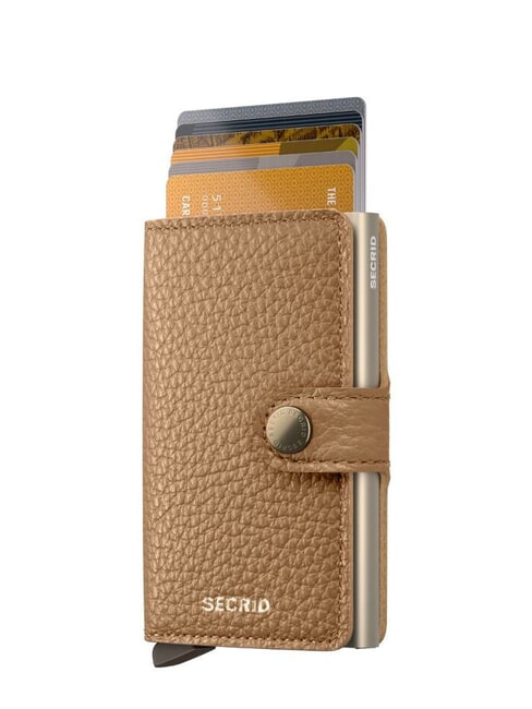 PEBBLE  Portafoglio in pelle martellata cappuccino - Portafogli Donna