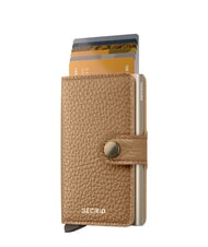 SECRID PEBBLE  Portafoglio in pelle martellata cappuccino - Portafogli Donna - 4