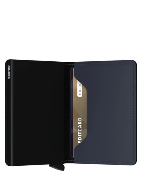 MATTE Portafoglio slim in pelle nightblue - Portafogli Uomo