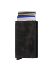 SECRID VINTAGE  Portafoglio slim in pelle black - Portafogli Uomo - 3