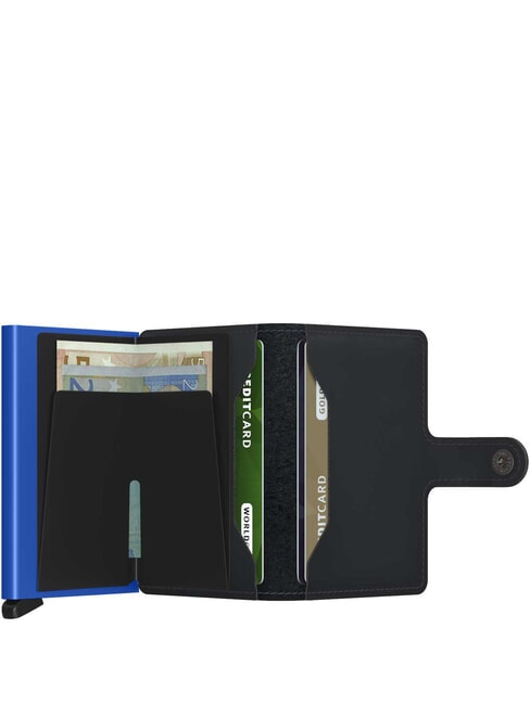 MATTE  Portafoglio con portacard anti RFID black & blue - Portafogli Uomo