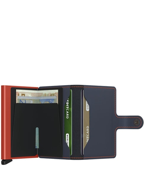 MATTE  Portafoglio con portacard anti RFID nightblue & orange - Portafogli Uomo