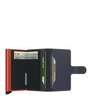 SECRID MATTE  Portafoglio con portacard anti RFID nightblue & orange - Portafogli Uomo - 2