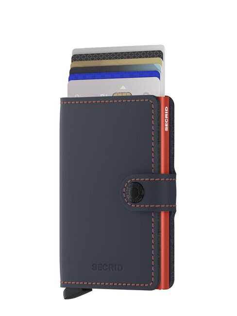 MATTE  Portafoglio con portacard anti RFID nightblue & orange - Portafogli Uomo