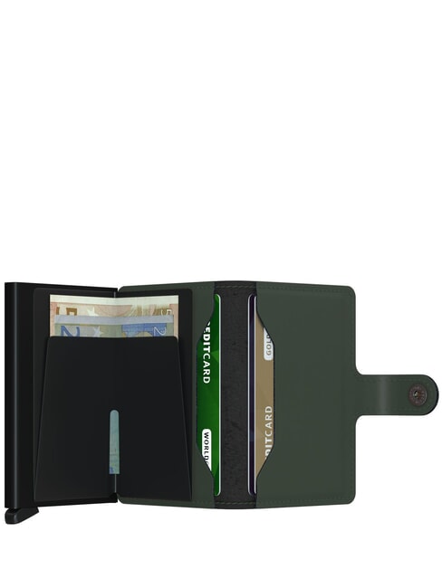 MATTE  Portafoglio con portacard anti RFID green-black - Portafogli Uomo