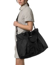 KWAY SAINT MALO Borsa shopper maxi da mare con 3 astucci black pure - Borse Donna - 5