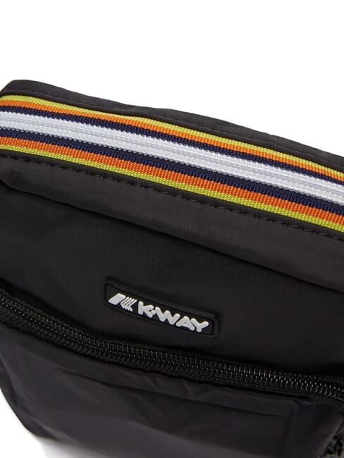 ERLOY Borsello in nylon con tasca black pure - Tracolle Uomo