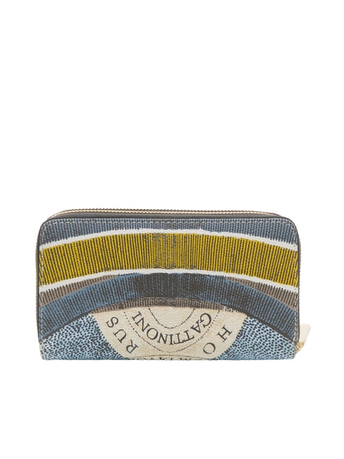 PLANETARIUM Portafoglio grande double zip luna/ white - Portafogli Donna