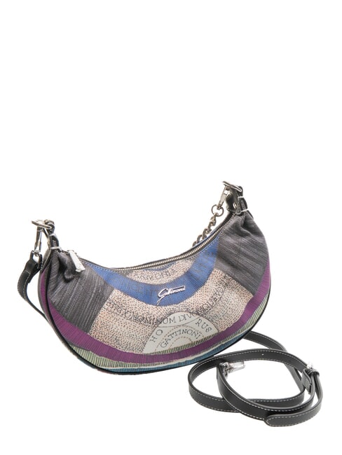 PLANETARIUM Borsa hobo mezzaluna con tracolla nocturne/black - Borse Donna
