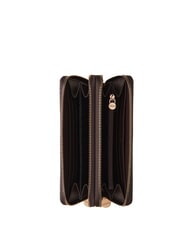 BORBONESE CLASSICA Portafoglio zip around OP/NATURALE/NERO - Portafogli Donna - 2