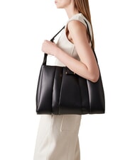 BORBONESE L ECLAIR  Borsa a spalla, in pelle Nero - Borse Donna - 5