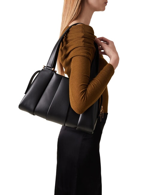 L ECLAIR  Bauletto a spalla, in pelle Nero - Borse Donna