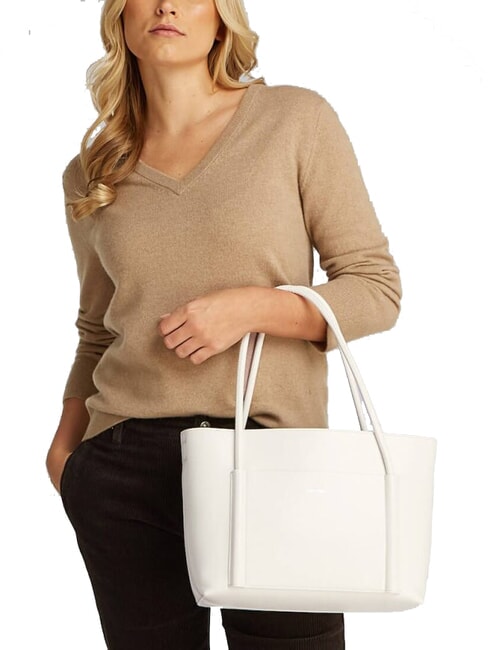 CK LINN MEDIUM Borsa shopping a spalla chalk - Borse Donna