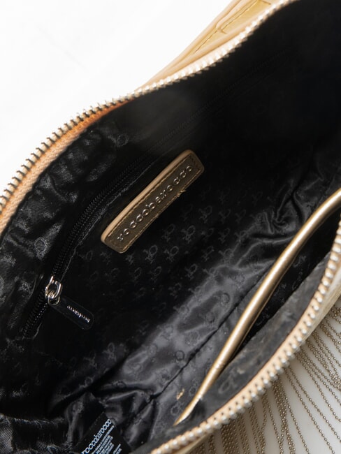 FRINGES Borsa con manico e tracolla gold - Borse Donna