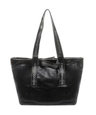 ROCCOBAROCCO EVA Borsa shopping con nastri logati black - Borse Donna - 4