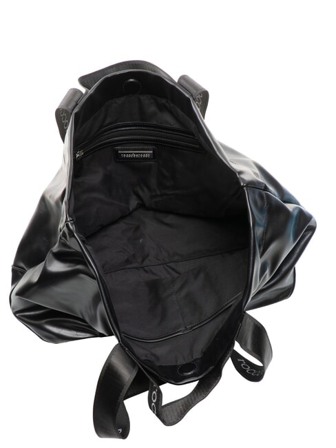 EVA Borsa shopping con nastri logati black - Borse Donna