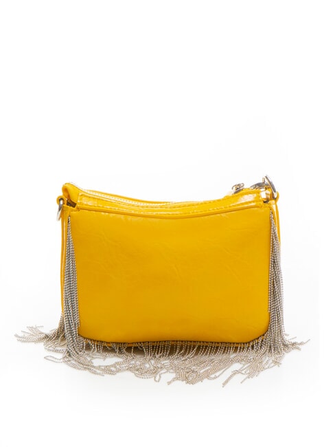 FRINGES Borsa a tracolla con frange yellow - Borse Donna