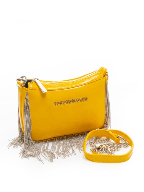 FRINGES Borsa a tracolla con frange yellow - Borse Donna