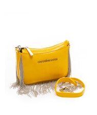 ROCCOBAROCCO FRINGES Borsa a tracolla con frange yellow - Borse Donna - 3