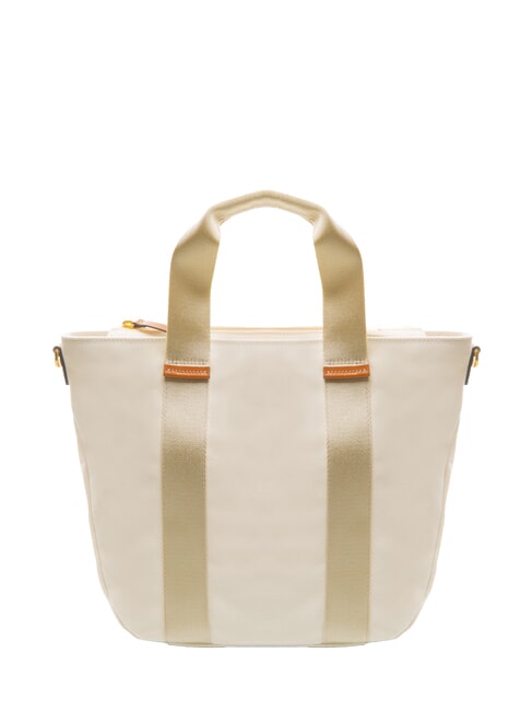 SORRENTO LUDOVICA Borsa shopping a mano in canvas PANNA - Borse Donna