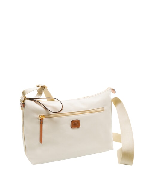 SORRENTO MARTA Borsa a tracolla grande in canvas PANNA - Borse Donna