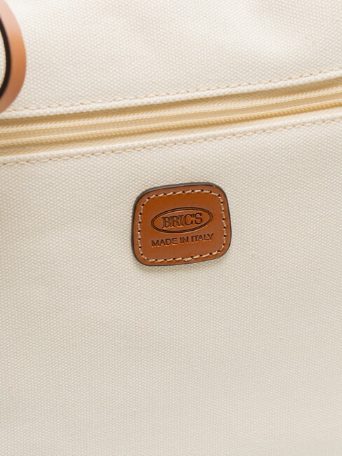 SORRENTO MARTA Borsa a tracolla grande in canvas PANNA - Borse Donna