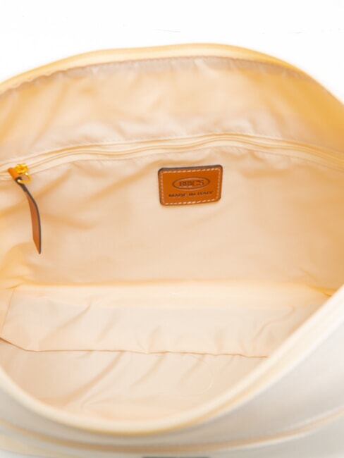 SORRENTO MARTA Borsa a tracolla grande in canvas PANNA - Borse Donna