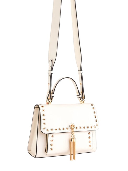 DIVA Borsa a cartelletta con borchiette white - Borse Donna