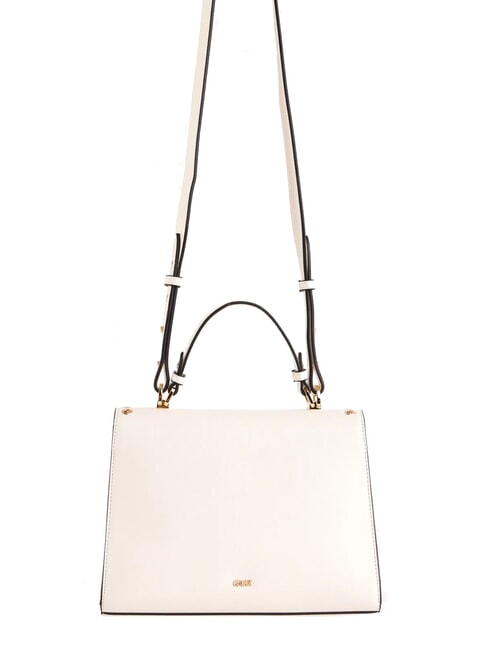 DIVA Borsa a cartelletta con borchiette white - Borse Donna
