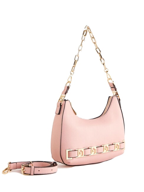DORIS Borsa a spalla con loghi in metallo ROSE - Borse Donna
