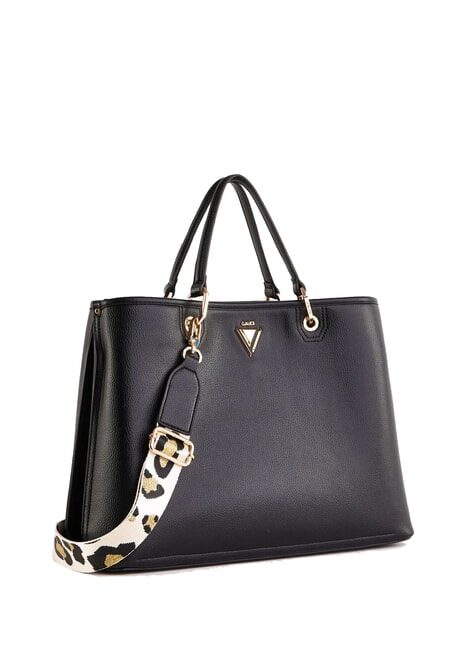 BEA SUMMER Borsa a mano con tracolla animalier NERO - Borse Donna